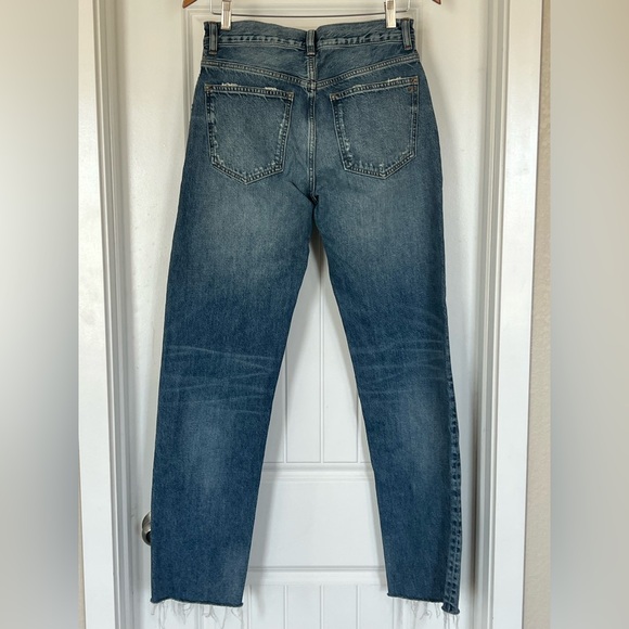 Madewell the dean easy Distressed Blue Straight Jeans - Picture 2 of 8